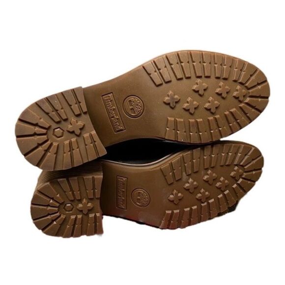 Timberland Sienna Side Zip High Waterproof Boot Heel Brown‎ Style: A24Tw logo - Picture 7 of 12